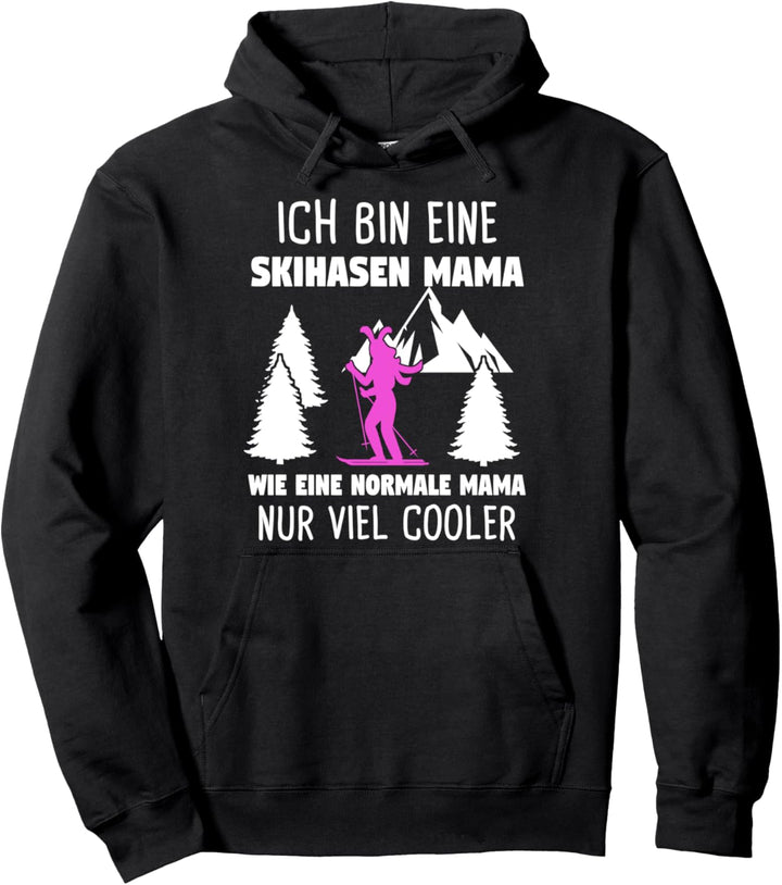Skihase Mama Apres Ski Skihaserl Winter Geschenk Pullover Hoodie
