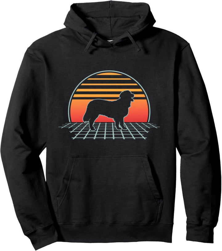 Golden Retriever Dog Lover Retro Vintage Silhouette Pullover Hoodie