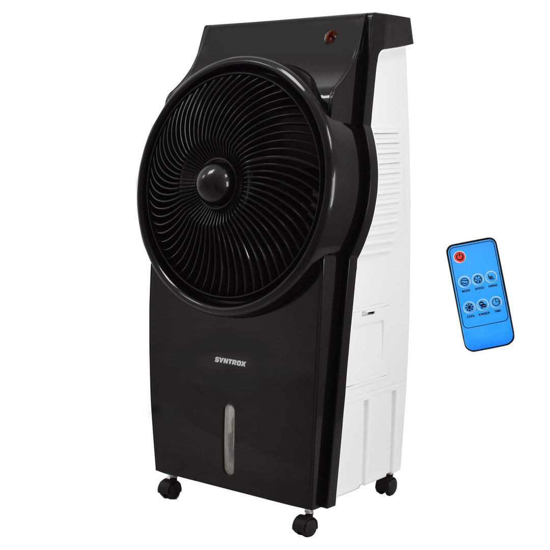 Syntrox Germany 4 in 1 Luftkühler Luftbefeuchter Lufterfrischer und Ventilator AC-95W-B 8L Blowy Rem
