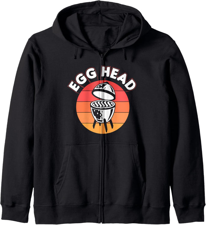 Funny Egg Head BBQ Kamado Smoker Pit Master Grilling Kapuzenjacke