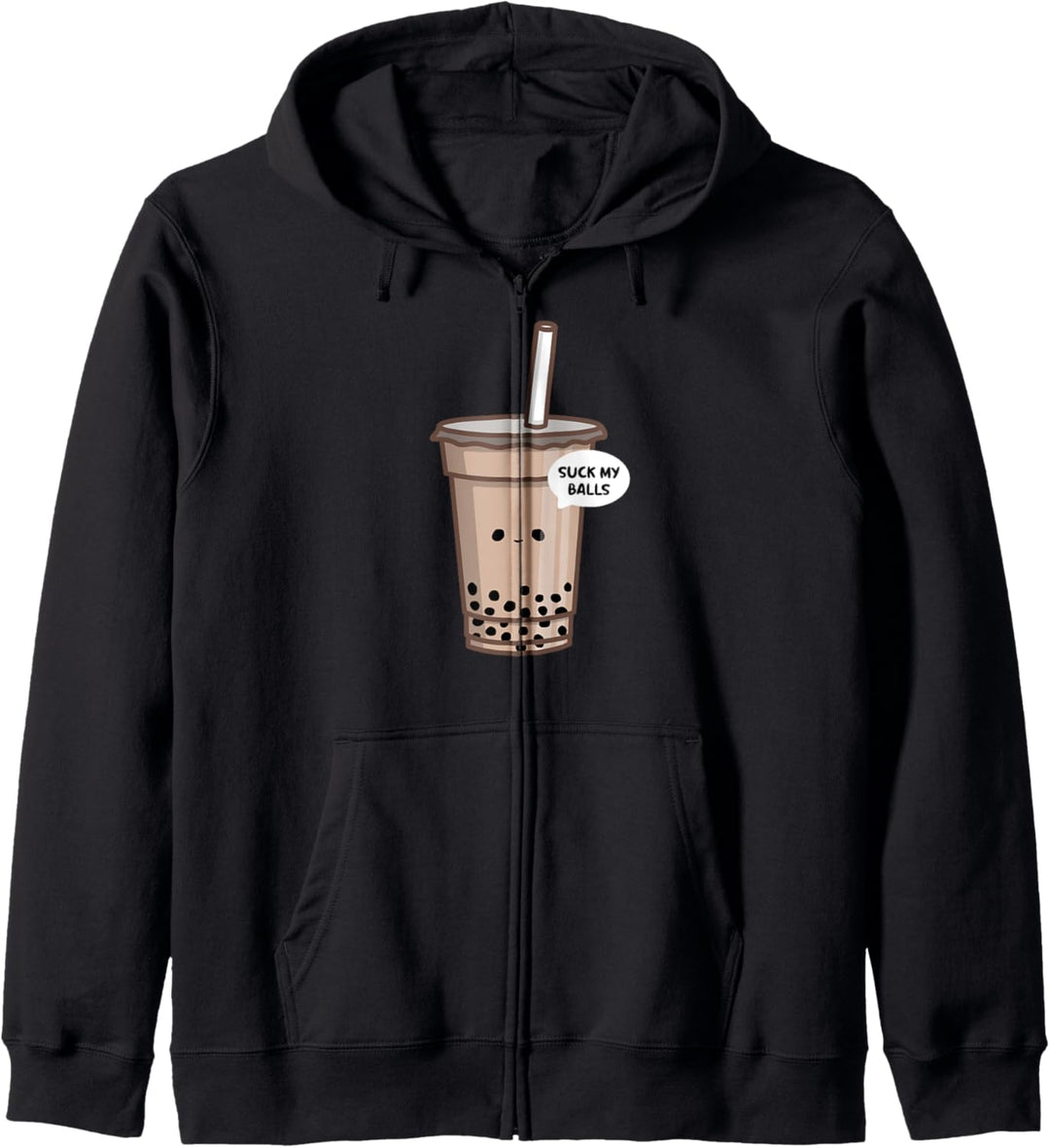 Boba Tee Witz Suck My Balls Lustig Bubble Tea Kapuzenjacke