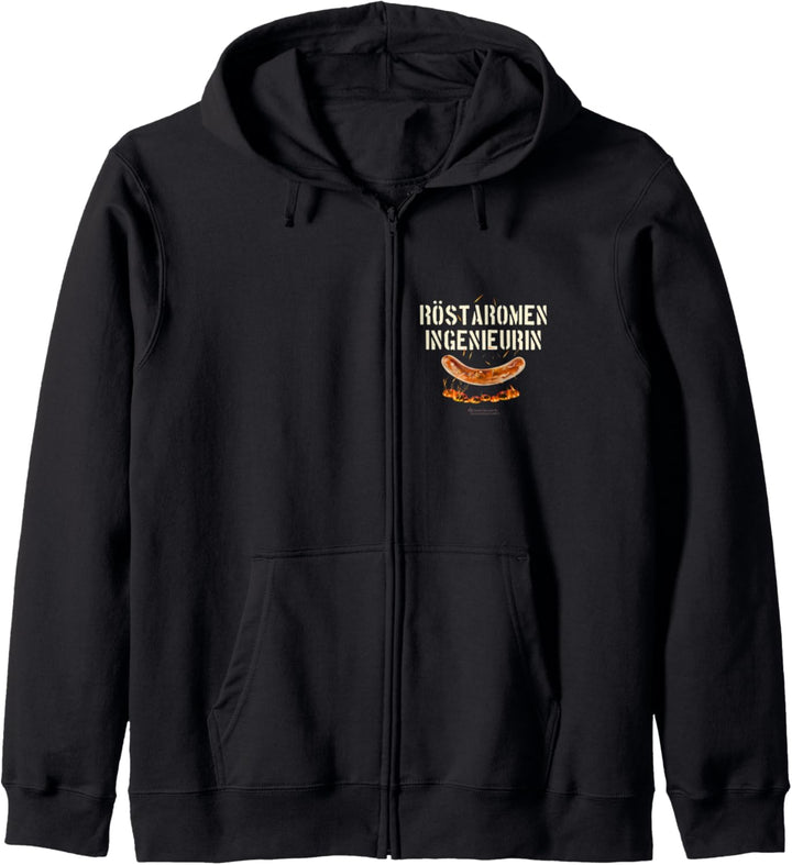 Grill Design Röstaromeningenieurin für Profis am Grill Kapuzenjacke
