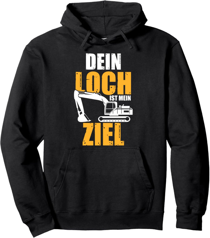 Bagger Baggern Baggerfahrer Baumaschine Baumeister Pullover Hoodie