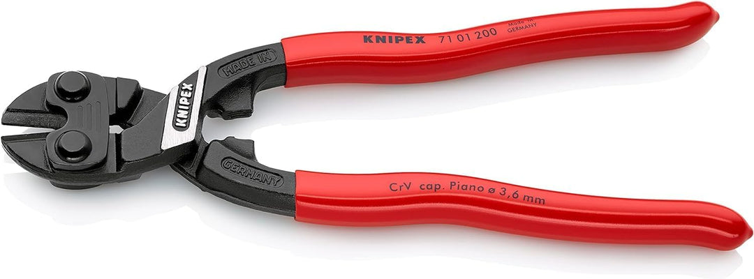 Knipex CoBolt® Kompakt-Bolzenschneider schwarz atramentiert, mit Kunststoff überzogen 200 mm (SB-Kar