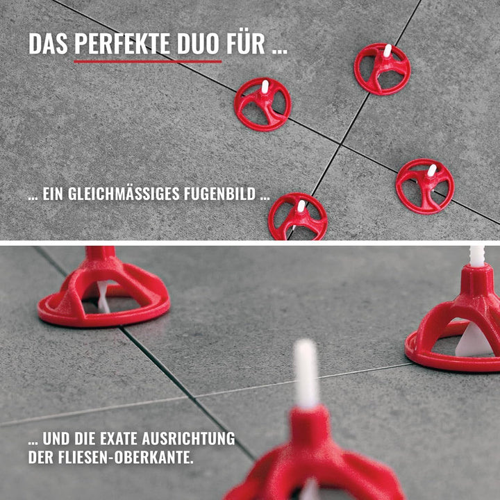 Nivilli SPINNY - 250 Stück Zuglaschen/Fugenbreite 1.5mm - Materialdicke 3-15mm / Ein technisch hochw