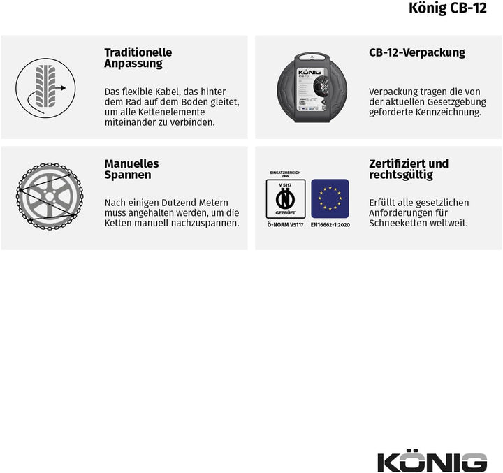 KÖNIG CB-12 097 - Schneeketten, CB-12 097