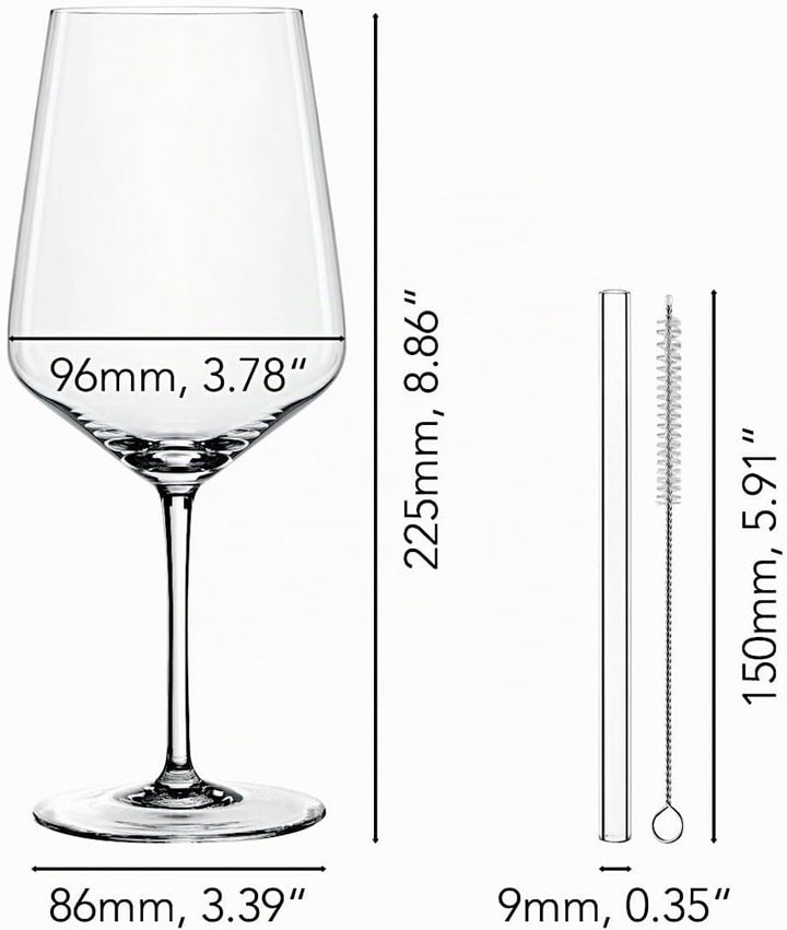 Nachtmann Cocktail/Spritz Set/4 + 4 Glastrinkhalme 7608/8tlg Tastes Good [SET4] [SP]