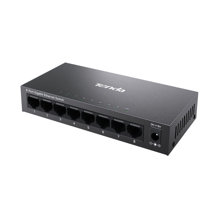 Tenda LAN Switch 8 Port Gigabit Netzwerk Switch Ethernet Splitter (IGMP-Snooping, QoS, Plug-and-Play