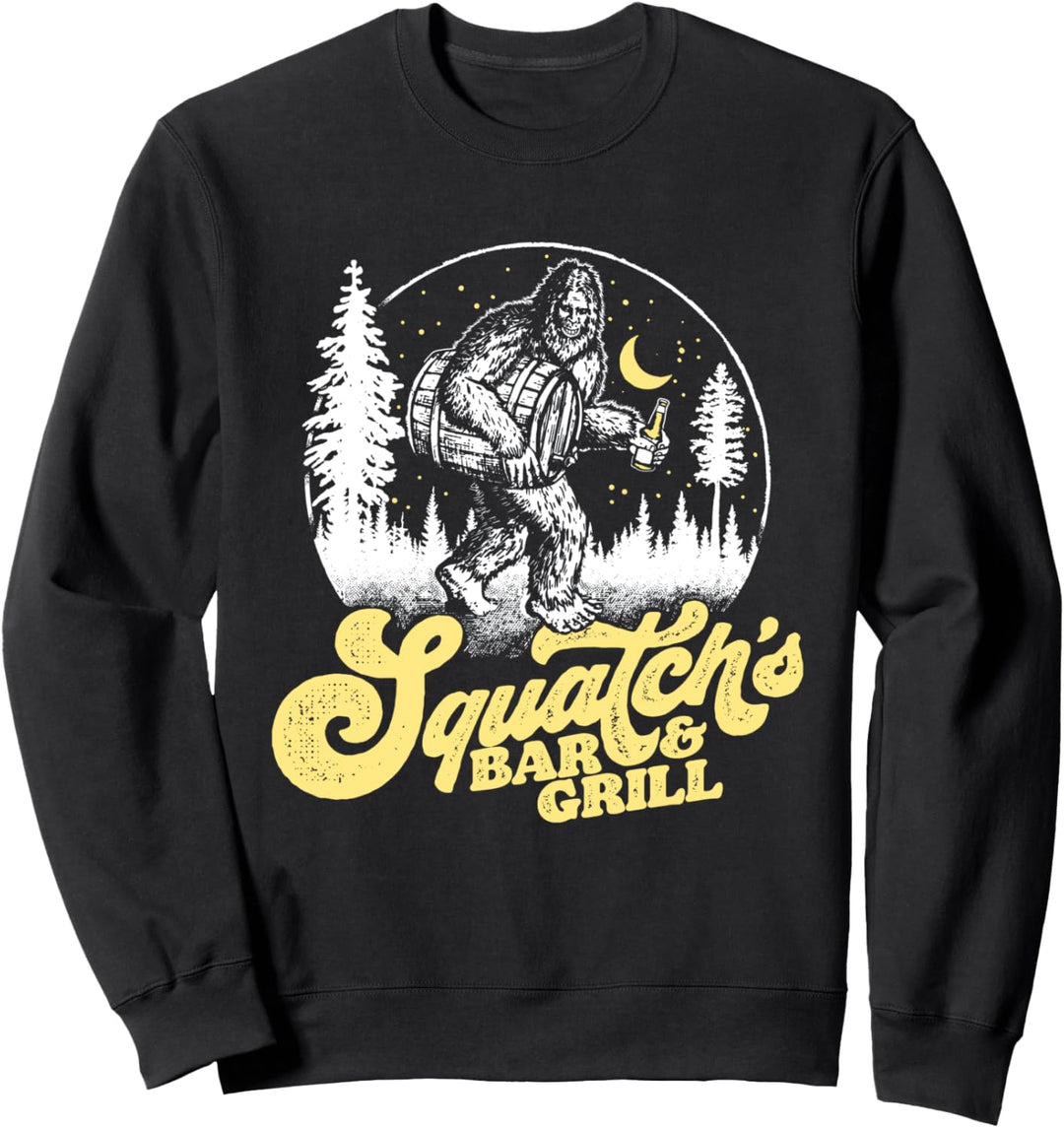 Funny Beer Drinking Bigfoot - Vintage Squatch&