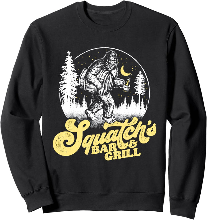 Funny Beer Drinking Bigfoot - Vintage Squatch&