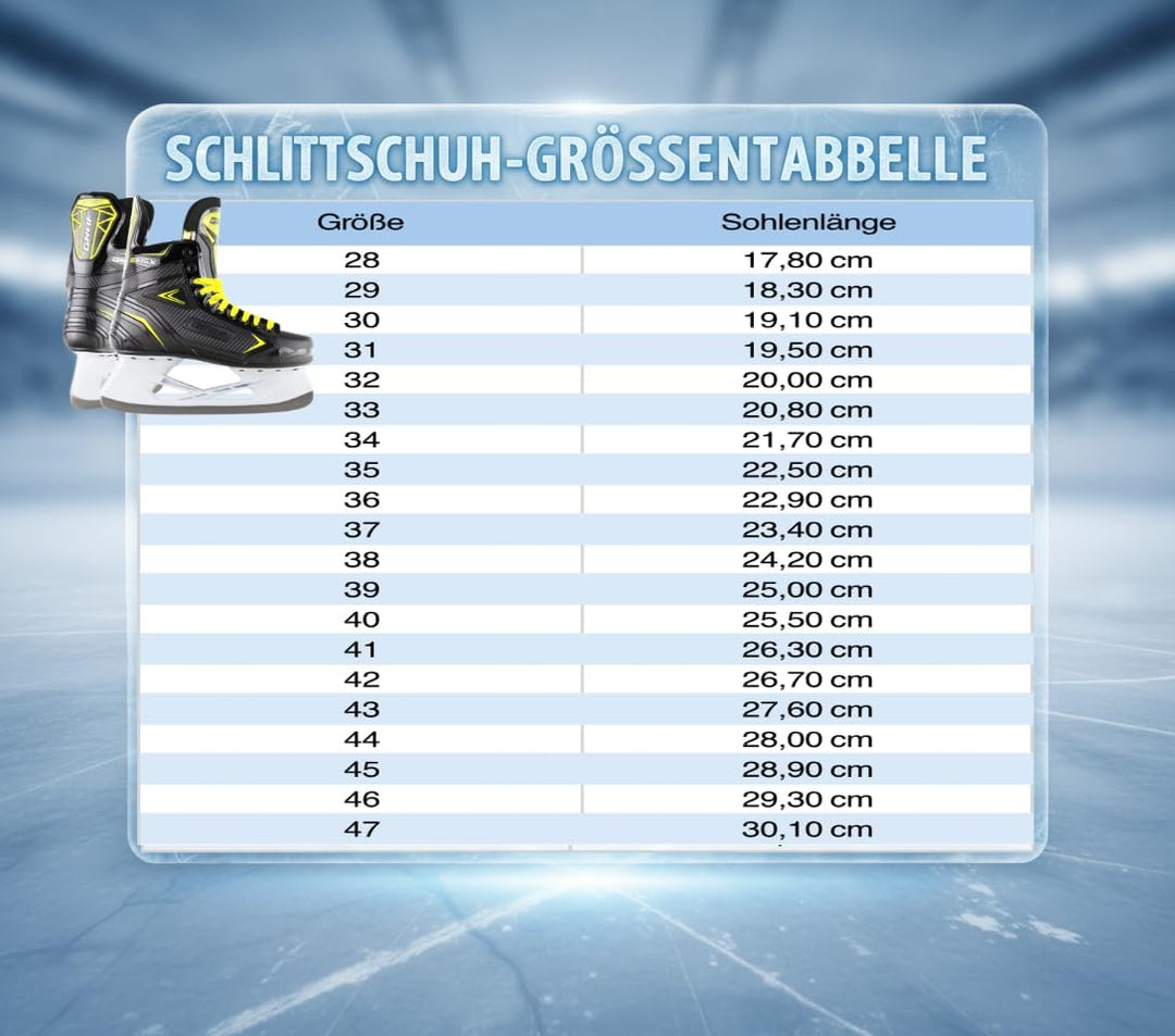 Graf Schlittschuhe G105X Schwarz Gelb Eishockey 35, 35