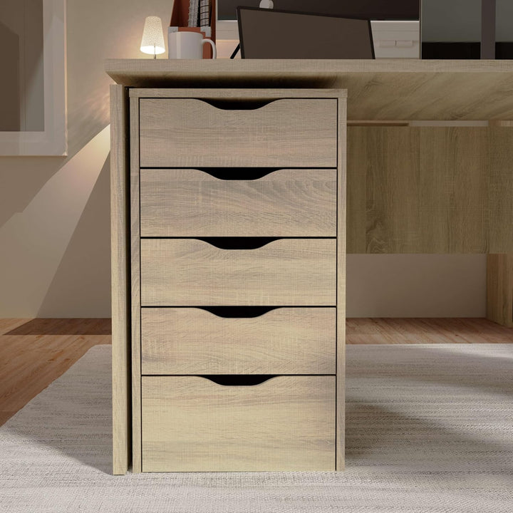 MUEBLES PITARCH eco schubladen, Spanplatte aus Partikeln und Melamin mit hoher Dichte, Kambrium Eich