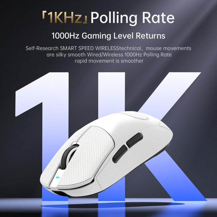 ATTACK SHARK X8SE Mouse with Grip Tape for Large Hand, 55g Superlight, PixArt PAW3311 Gaming Sensor,