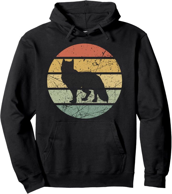 Fuchs Retro Vintage Füchse Tiere Fuchsfreunde Pullover Hoodie