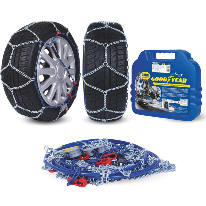 Goodyear 77954 Schneeketten 7 mm für auto, Grösse 090, Grösse 090