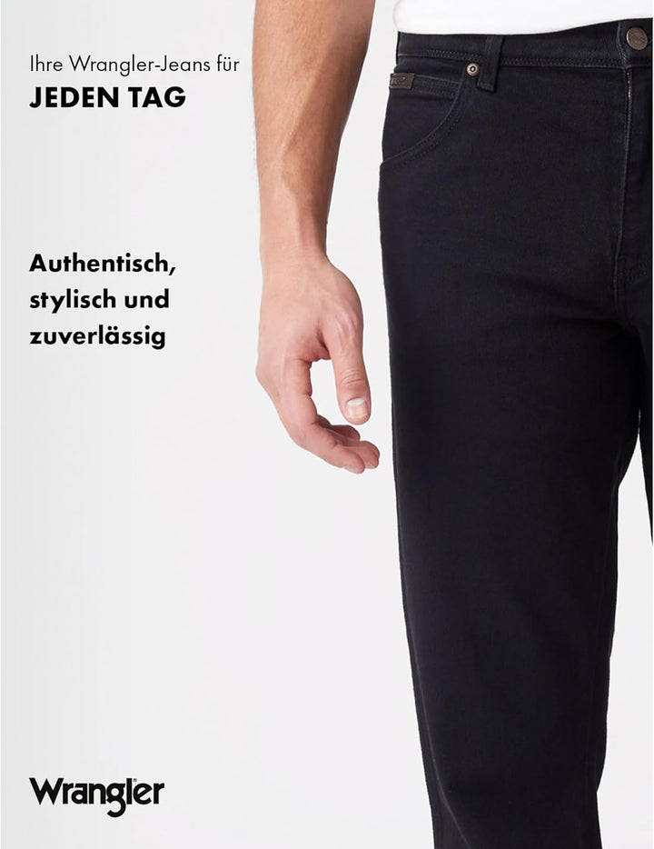 Wrangler Texas Herren-Hose 29W / 32L Black Overdye, 29W / 32L Black Overdye