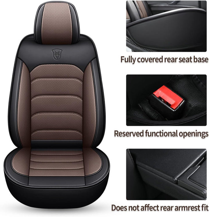 Sitzbezüge Auto 5 Stück für Bentley Bentley Continental GT Sitzbezug Auto Set Leder Vordersitze Scho