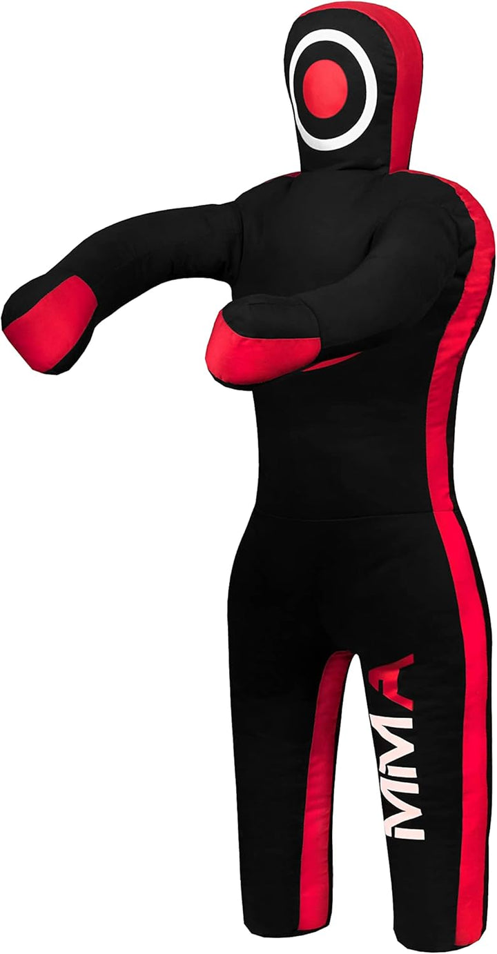Lisaro Judo Dummy Schnuller Gr. 130/145/160/170cm | Box-Dummies | Canvac | schwarz-rot | UNGEFÜLLT |