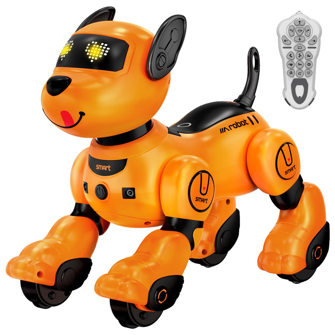 anysun Roboter Hund, Roboterhund Wiederaufladbar, Programmierbares Roboter-Spielzeug mit Follow-Funk