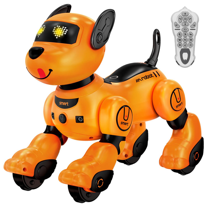 anysun Roboter Hund, Roboterhund Wiederaufladbar, Programmierbares Roboter-Spielzeug mit Follow-Funk