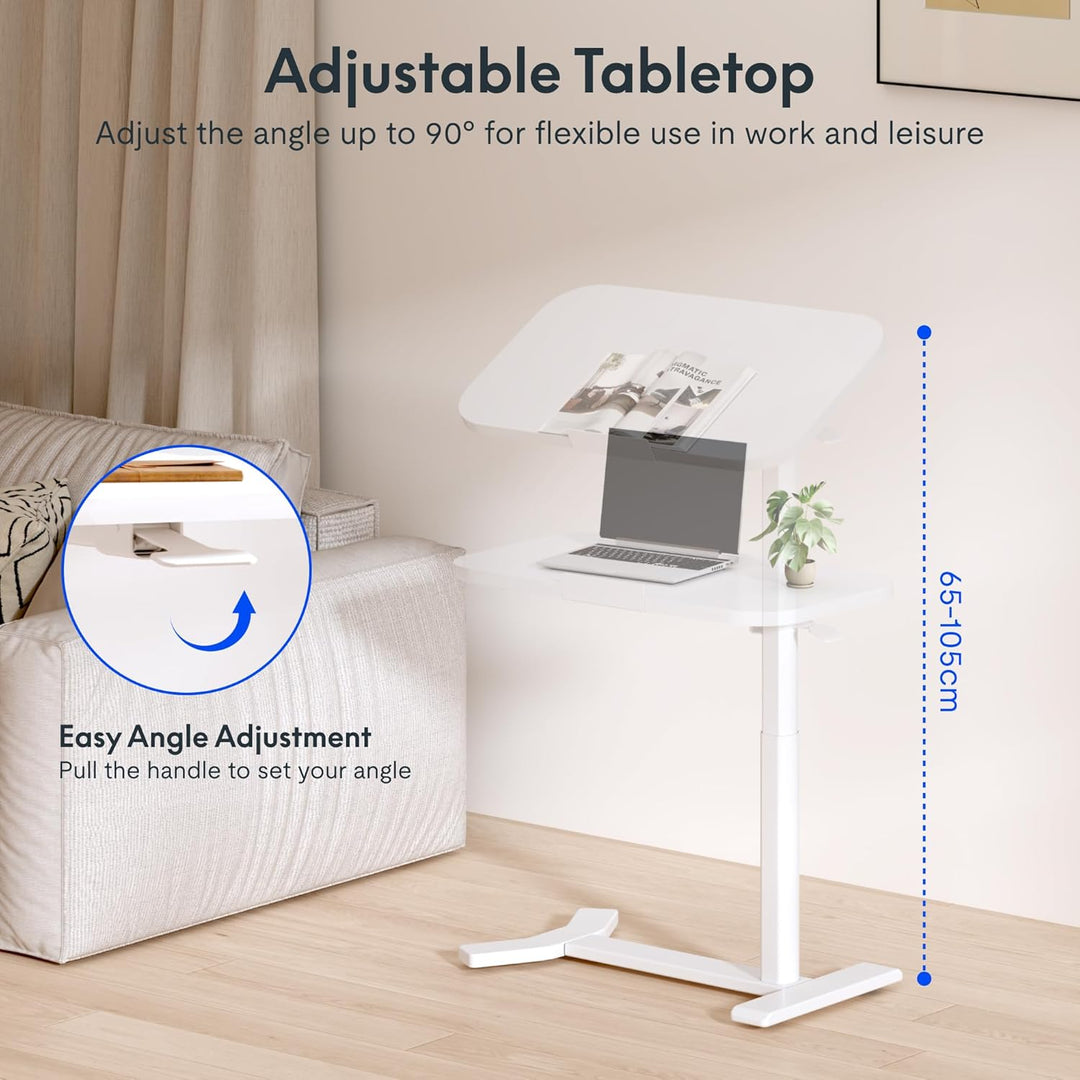 FLEXISPOT Beistelltisch H5 - Flexibler Laptoptisch und Betttisch mit neigbarer Tischplatte, höhenver