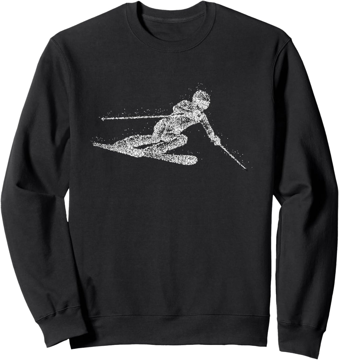 Freestyle Skifahrer Wintersport Stunt Winter Berge Ski Sweatshirt