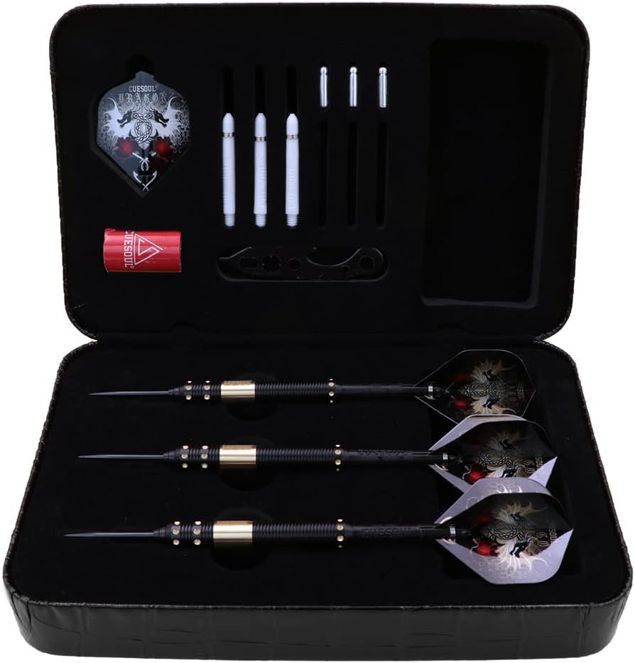 CUESOUL Dragon Deluxe Messing Steel Dartpfeile, 21 Gramm J2103 23 Gramm, J2103 23 Gramm