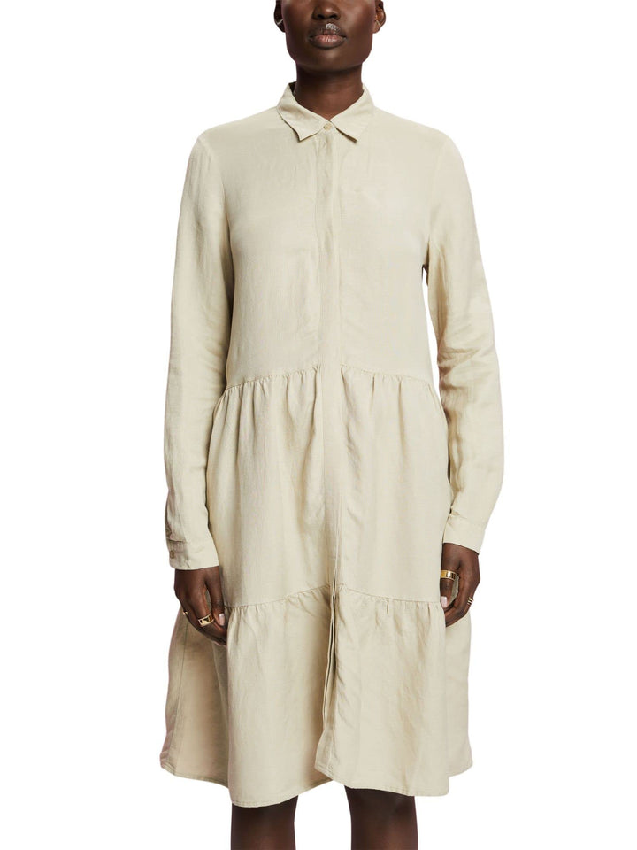 ESPRIT Damen 033ee1e303 Kleid 32 335/Dusty Green, 32 335/Dusty Green