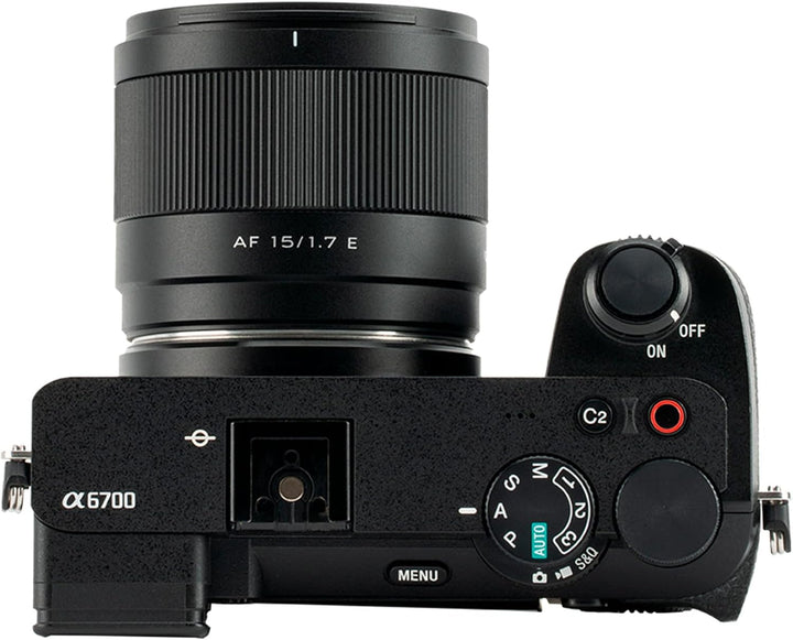 VILTROX 15mm F1.7 E, AF 15mm f1.7 E Mount Objektiv für Sony, APS-C Autofokus Prime Objektiv mit gros