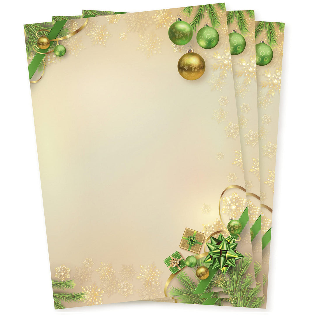Chalet Noel 250 Blatt Briefpapier Weihnachten, Weihnachtspapier A4 für Firmen, 250 Blatt
