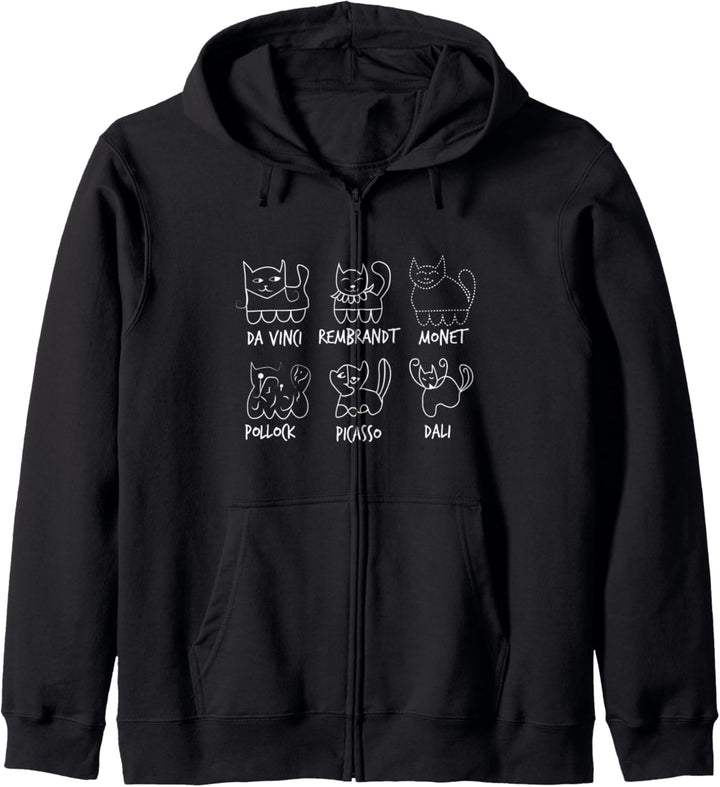 Katze von Künstler - Streifzug durch die Kunstgeschichte Kapuzenjacke