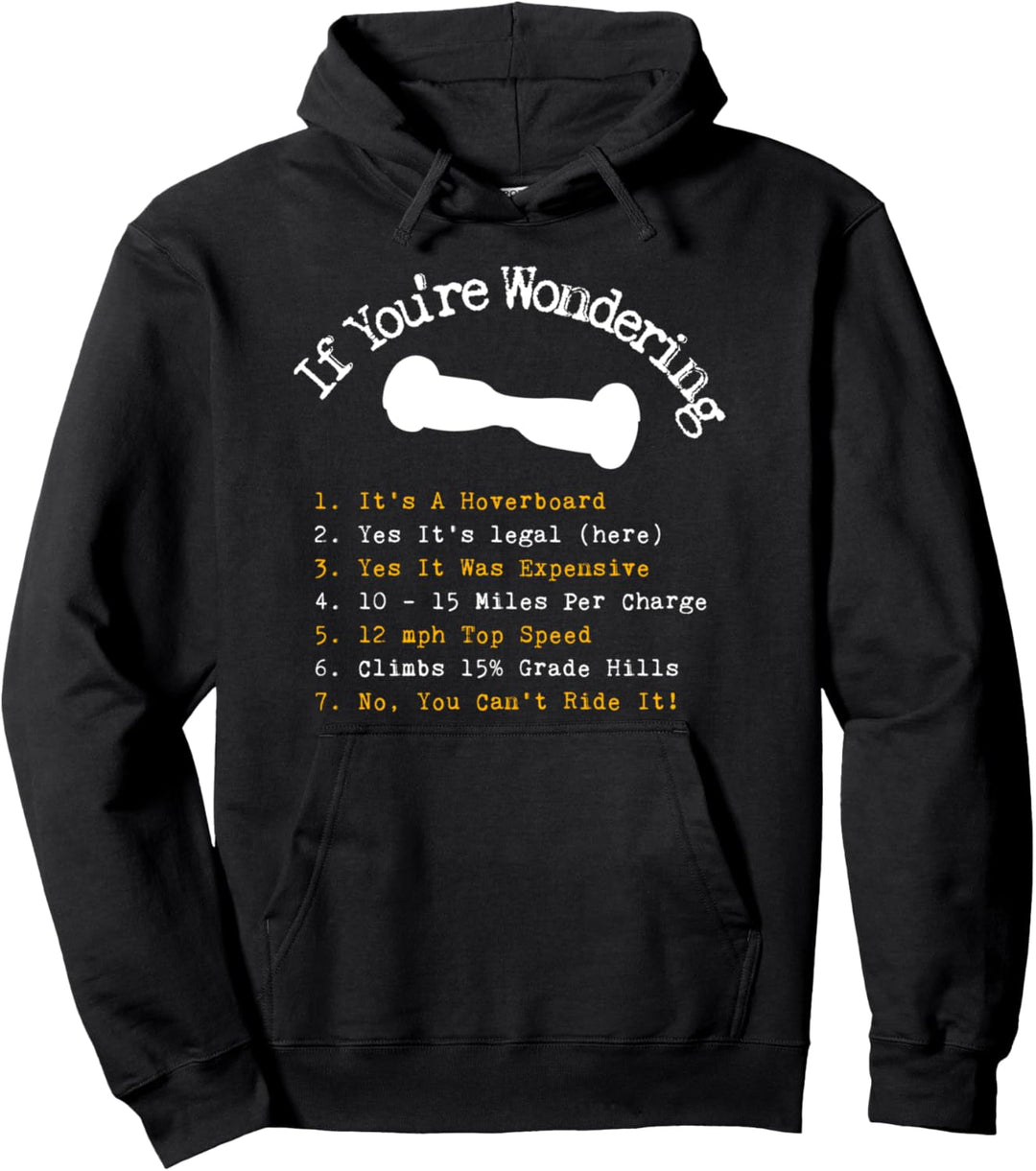 Hoverboard Checklist Cool & Funny hoverboard Gift Pullover Hoodie