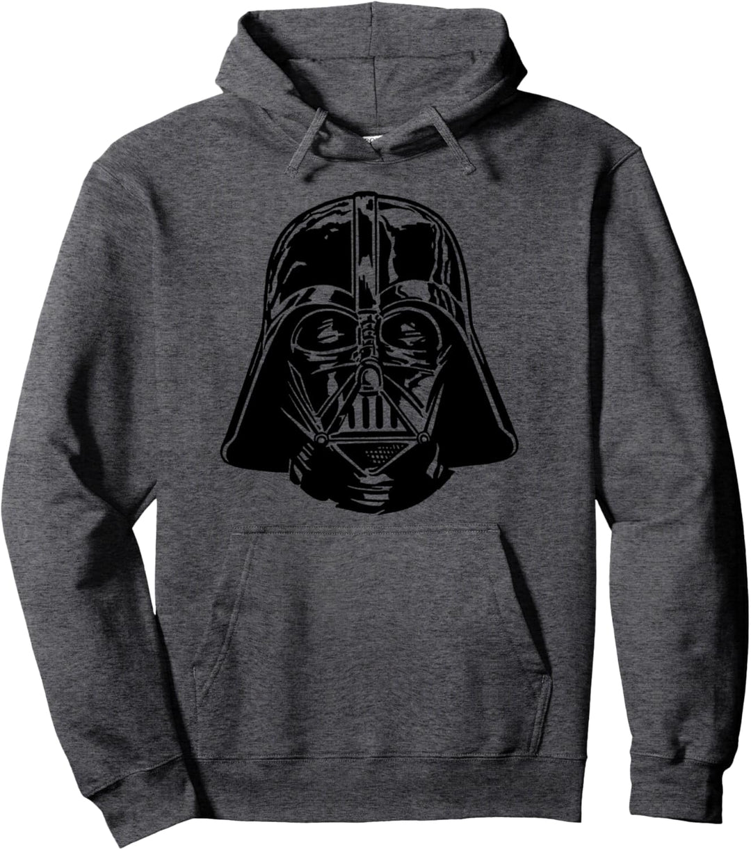 Star Wars Darth Vader Black &amp; White Shining Helmet Pullover Hoodie