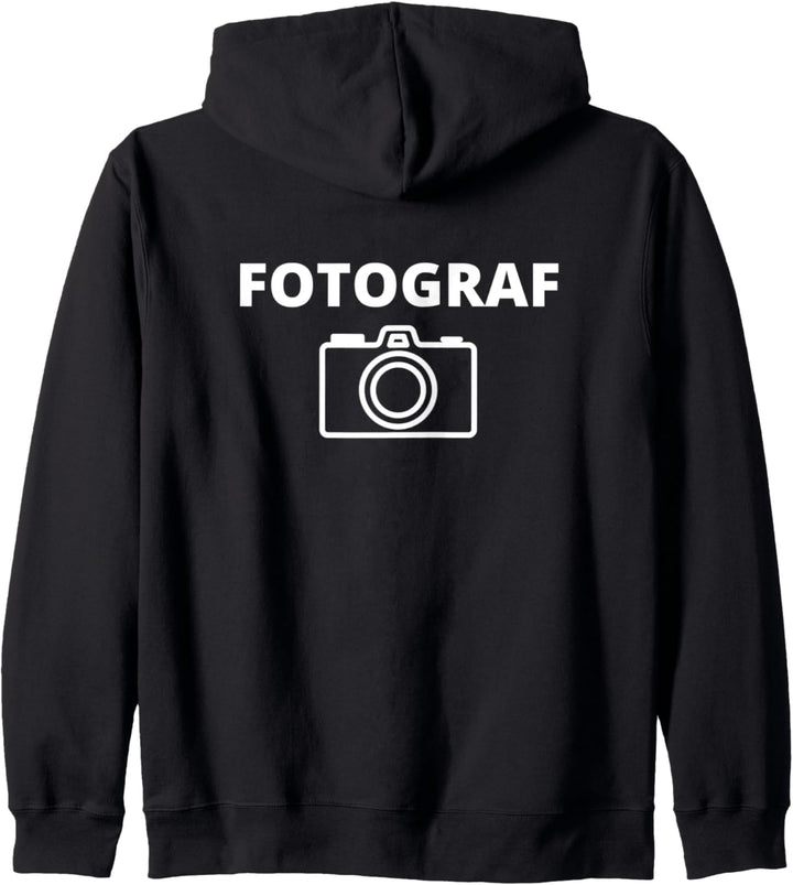 Fotograf Beidseitig Rückseite Hinten Rücken Kapuzenjacke