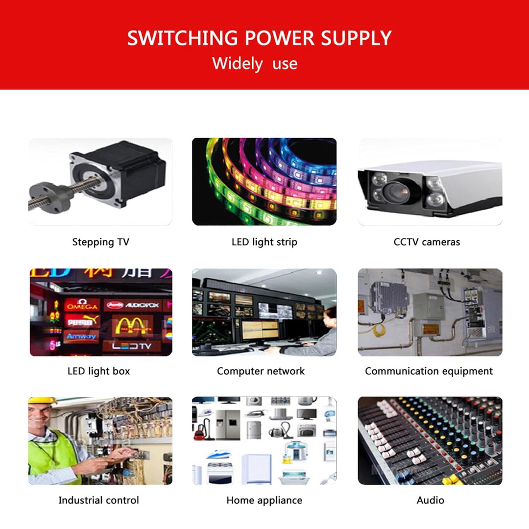 Weishuo 12V 10A Schaltnetzteil 120W Netzteil Transformator Driver Adapter für Überwachungskamera, LE