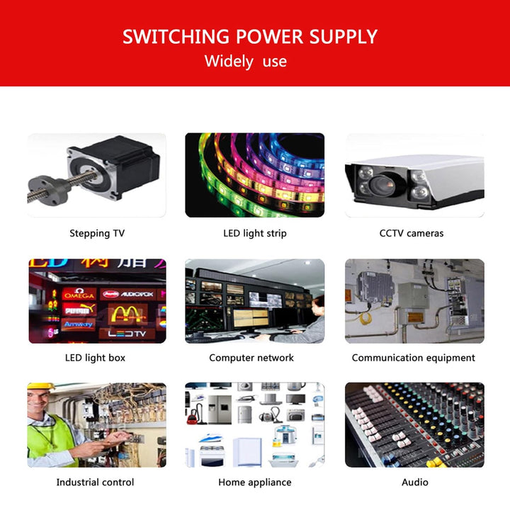 Weishuo 12V 10A Schaltnetzteil 120W Netzteil Transformator Driver Adapter für Überwachungskamera, LE