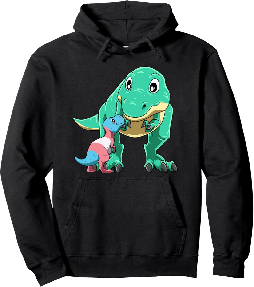 Transgender Dino Mama Pullover Hoodie