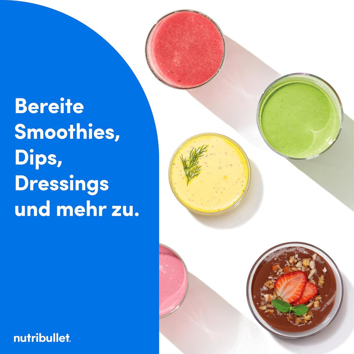 nutribullet Turbo 1000W – Mixer & Smoothie Maker mit 1000 Watt Motor, Mini Blender mit 45-Sekunden A