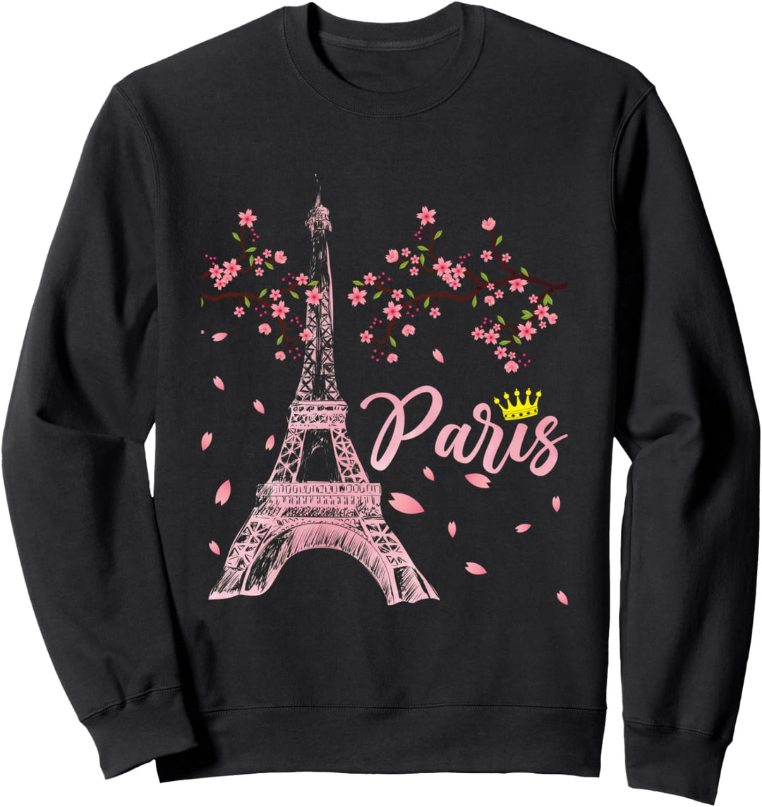 Paris Lover Travel Eiffel Tower Romantic Beautiful French Sweatshirt