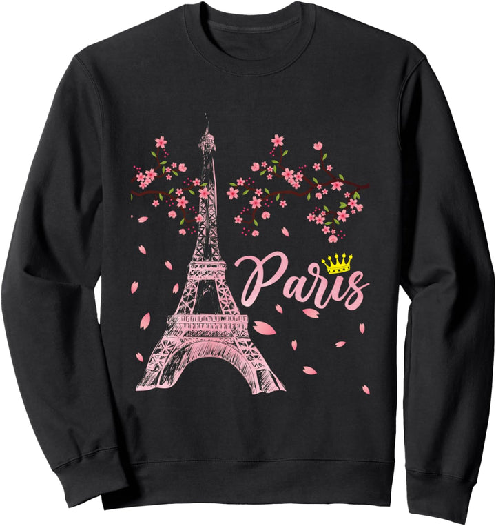 Paris Lover Travel Eiffel Tower Romantic Beautiful French Sweatshirt