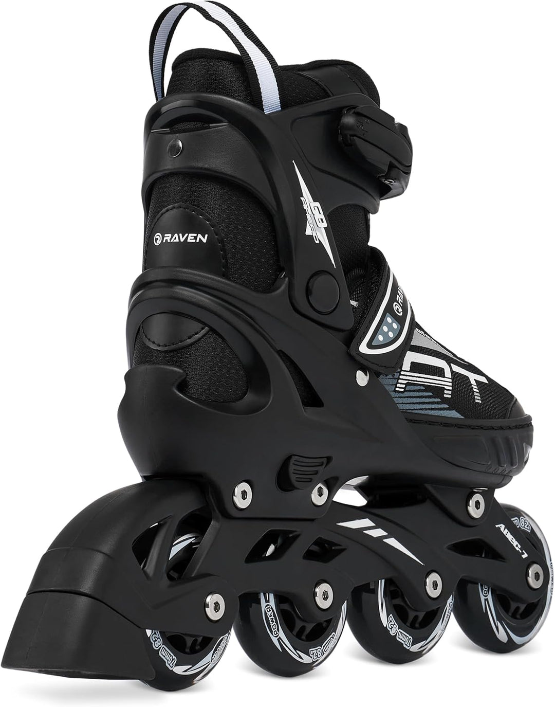 RAVEN Inline Skates Inliner Profession Black verstellbar (38-42(25cm-27,5cm))