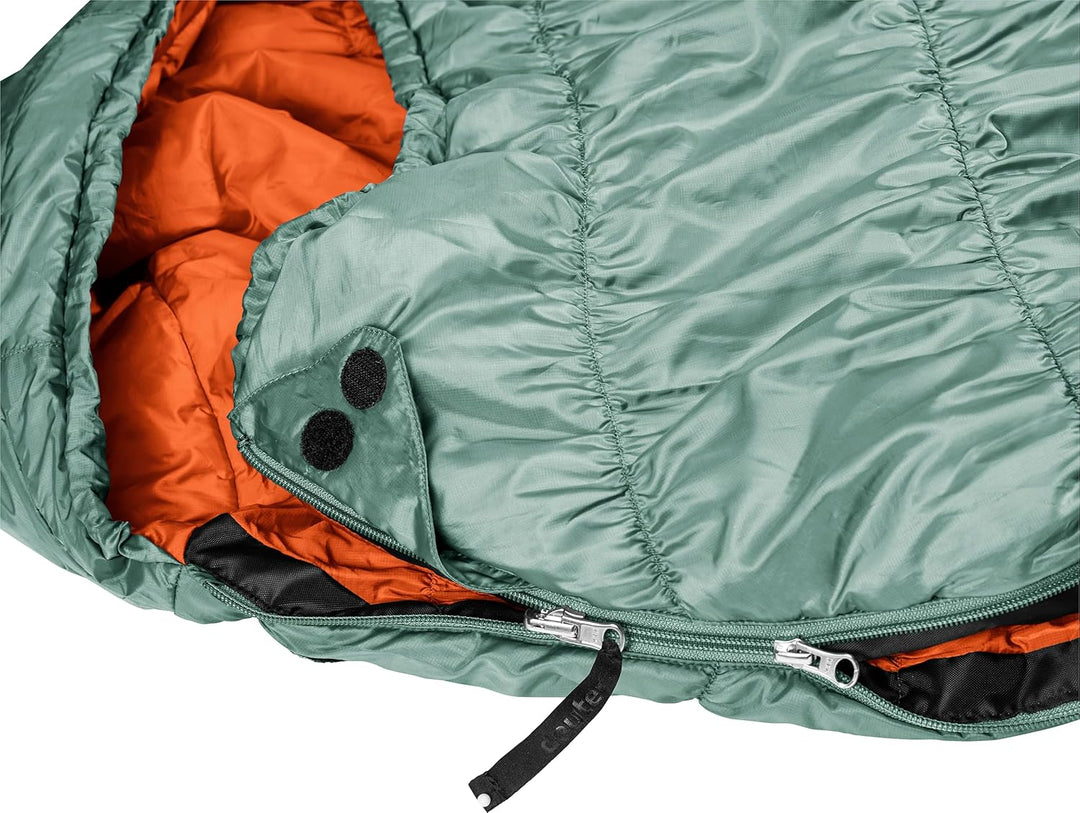 deuter Exosphere +4° Kunstfaserschlafsack sage-paprika Left Zip, sage-paprika Left Zip