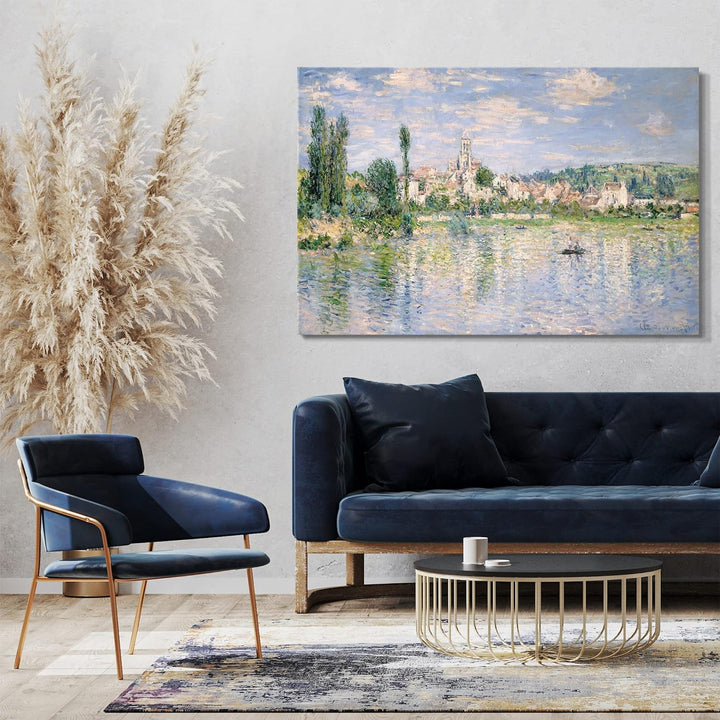 Printed Paintings Leinwand (80x60cm): Claude Monet - Vétheuil im Sommer (1880) 80x60 cm, 80x60 cm
