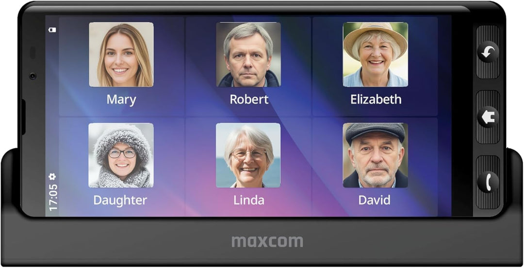 MAXCOM MS601 Smartphone für ältere Menschen mit Whatsapp, grosse Symbole, SOS-Taste, grosses Display