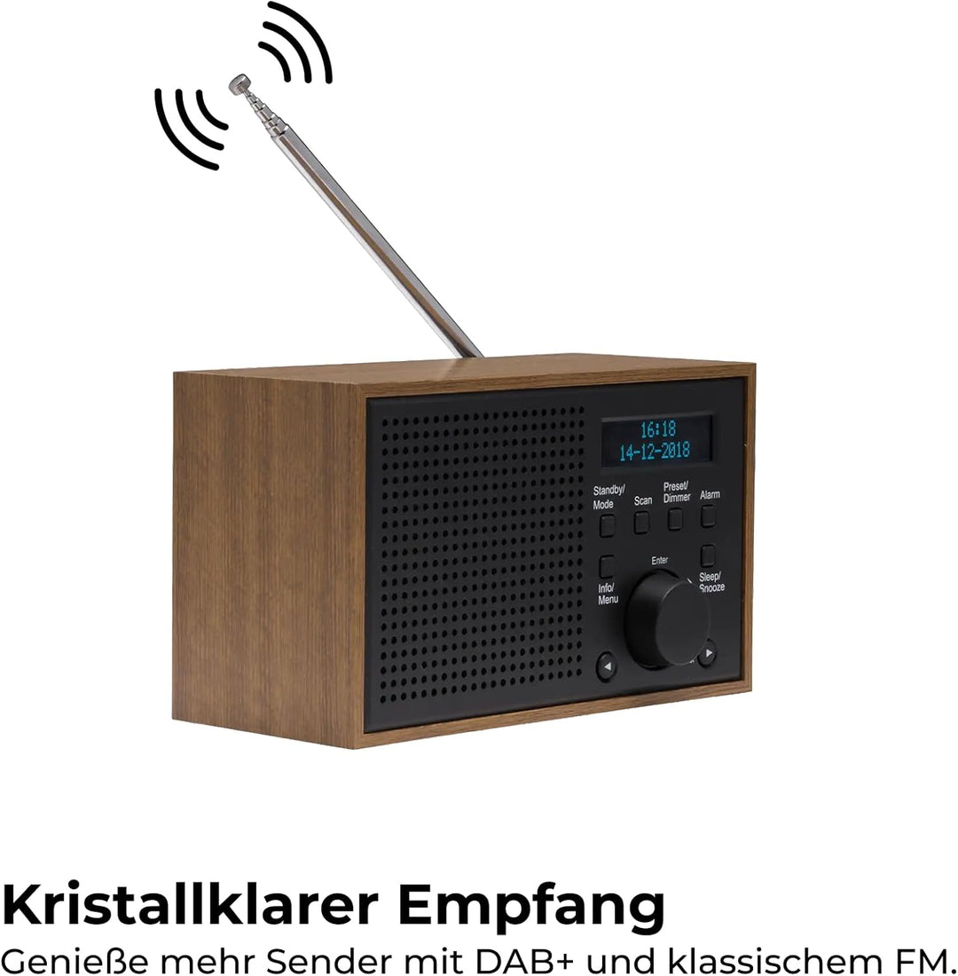 Denver DAB-46 Tischradio DAB+, UKW Grau 111000000000, Grau