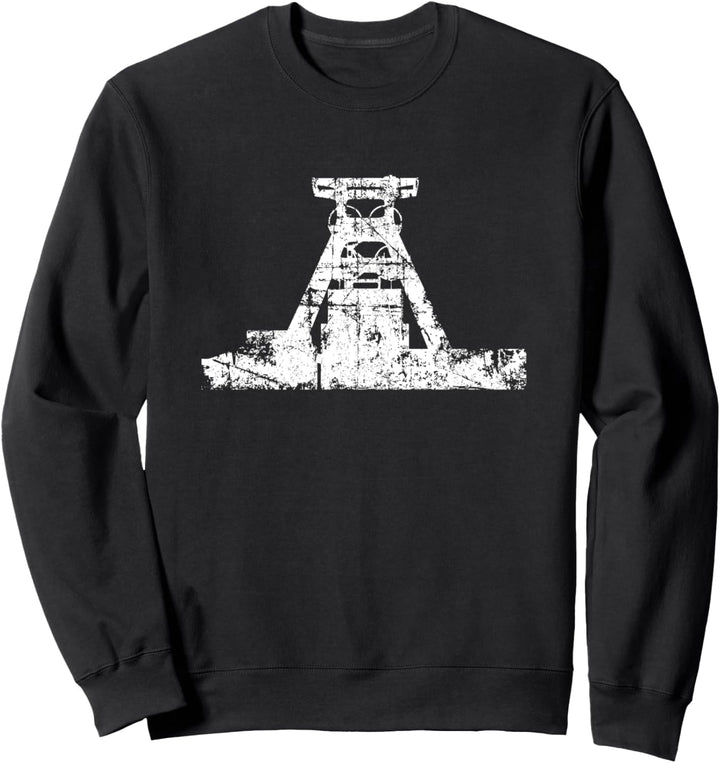 Zeche Zollverein (Vintage Weiss) Bergbau Ruhrgebiet Sweatshirt