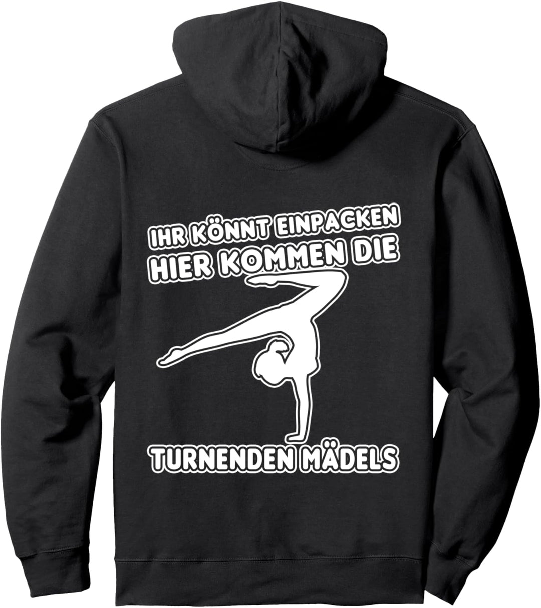 Turnende Mädels, Kunstturnen Gymnastik Akrobatik Turnen Pullover Hoodie