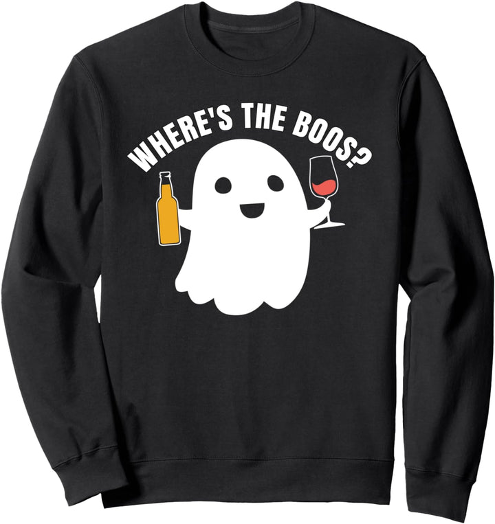 Halloween Wine Drinking Ghost Where&