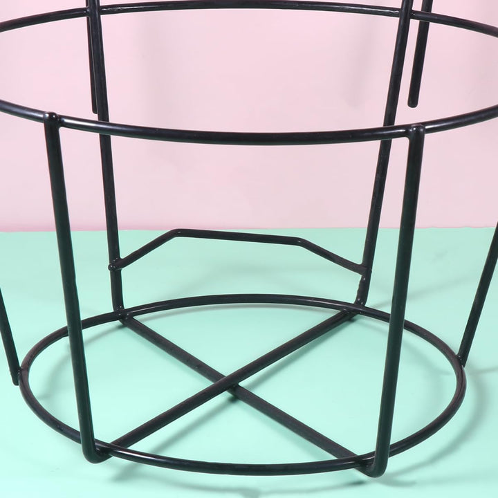 GANAZONO Balkon Halterung Blumentopf 28 cm 2 Grosse Metall-Hängegeländer Pflanzgefässe Blumentopfhal