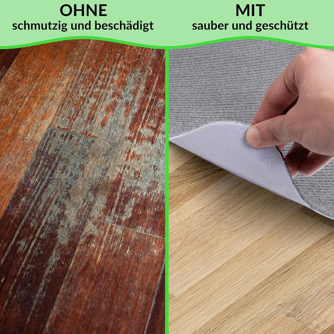 ANRO Bodenschutzmatte Bürostuhl Unterlage Schreibtischstuhl Unterlage Bürostuhl Teppich rutschfeste